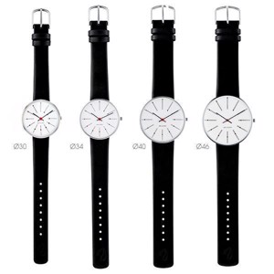 Arne Jacobsen Uhr - Bankers - Ø 30 mm -Mesh-Armband IPG mit weißem Zifferblatt 53113-1409